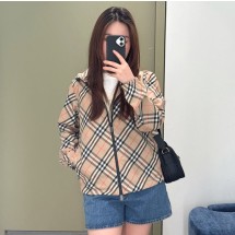 버버리 후드 체크 바람막이 자켓 81103011  H