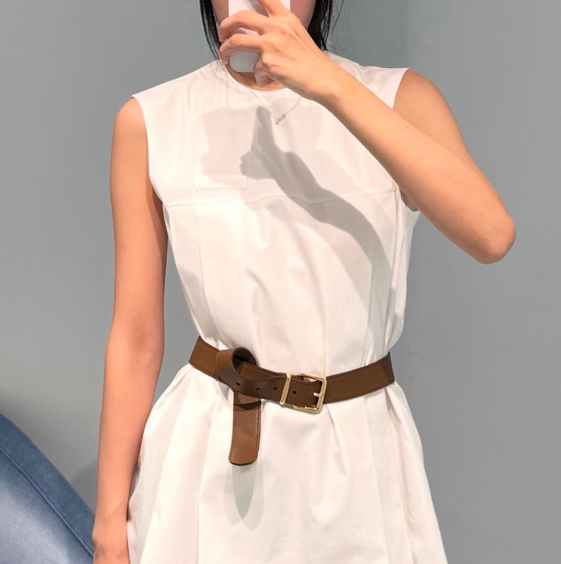 미우미우 플레어 코튼 미니 드레스 MF6381  H