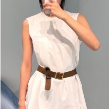 미우미우 플레어 코튼 미니 드레스 MF6381  H