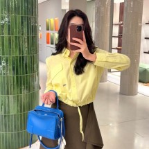 로에베 벨티드 코튼 포플린 여성 셔츠  S540Y05XD4  H