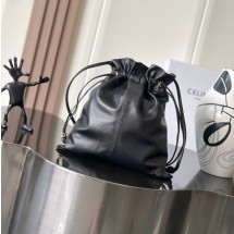 셀린느 스몰 크리스탈 파우치 블랙 123662J79