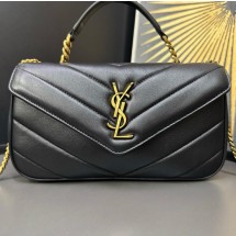 생로랑 램스킨 소재 LOULOU 탑 핸들 869461AAEAX1000