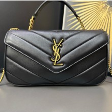 생로랑 램스킨 소재 LOULOU 탑 핸들 869461AAEAX1000