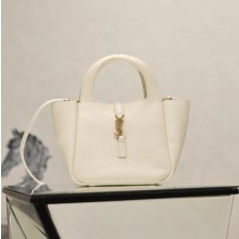 생로랑 LE 5 A 7 베이비 비아 아이보리 가죽 872469