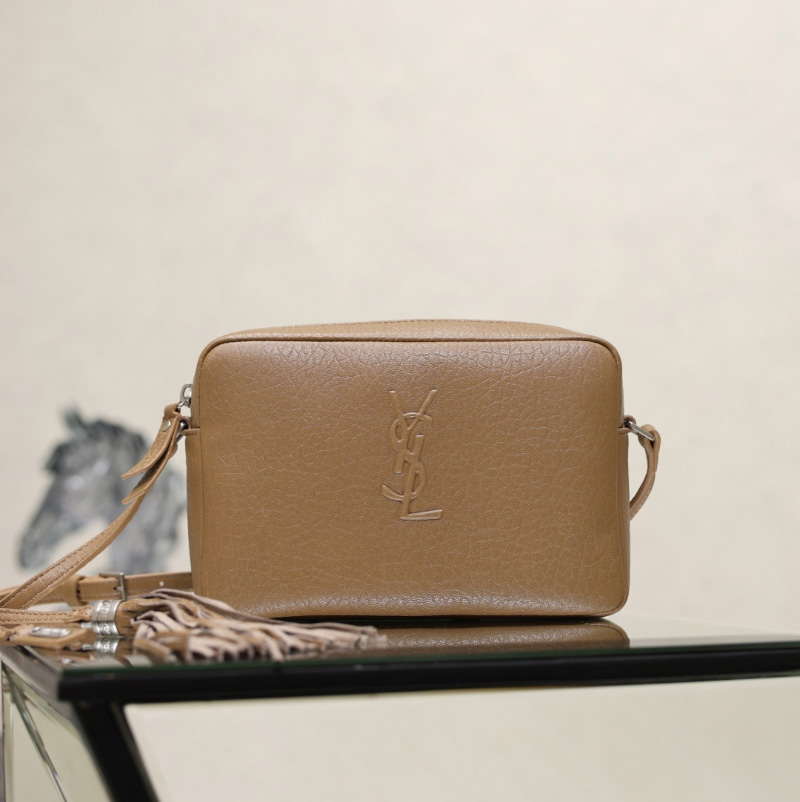 생로랑 루 테슬 카메라백 카멜 미니크로스백 520533