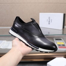 벨루티 패스트 트랙 베네치아 비틀 블랙 남성 레더 스니커즈 S3873
