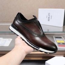 벨루티 패스트 트랙 베네치아 비틀 브라운 남성 레더 스니커즈 S3873