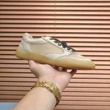 프라다 스피드록 메쉬 남여공용 베이지 스니커즈 1E490O