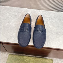 구찌 AYRTON 인터로킹 G 남성 드라이빙 슈즈 네이비  692379