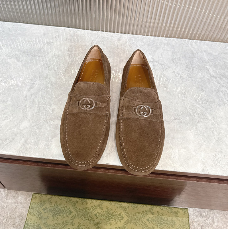 구찌 드라이버 홀스빗 브라운 7658590PV00