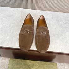 구찌 드라이버 홀스빗 브라운 7658590PV00