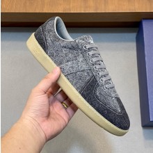 디올 B01 매치포인트 스니커즈 스톤워시드 데님 그레이 3SN356ACA