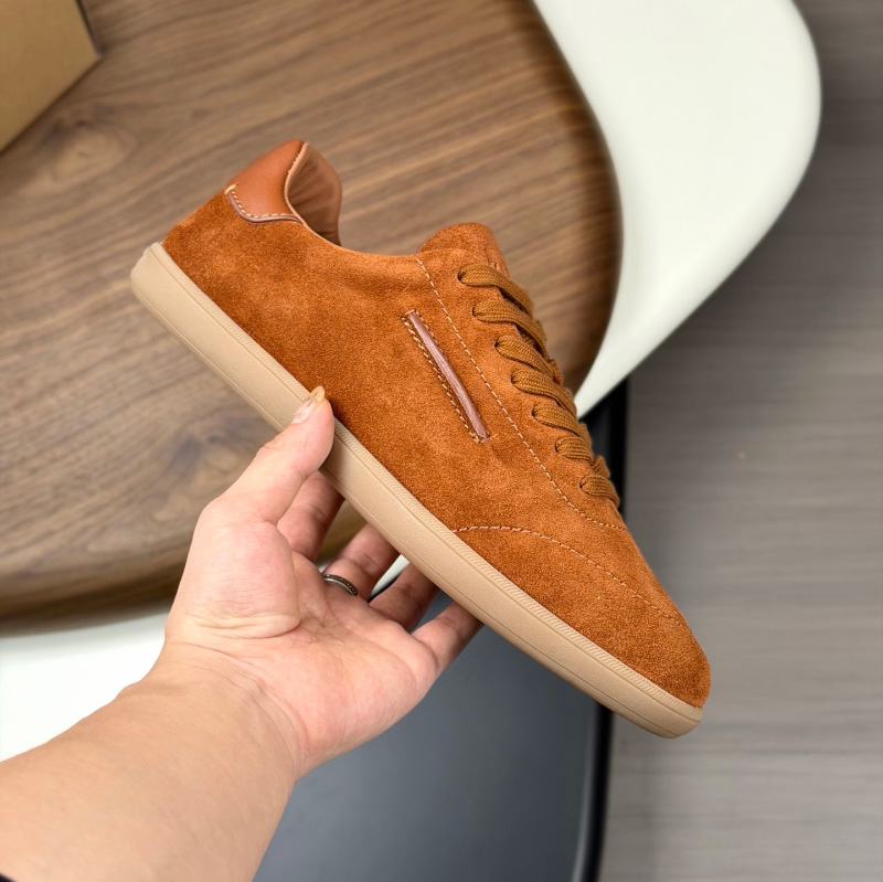 제냐 26SS 에르메네질도제냐 스웨이드 스니커즈 꼬냑 LHSOYS8218ZNYT