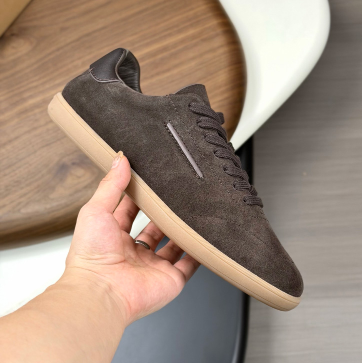 제냐 26SS 에르메네질도제냐 스웨이드 스니커즈 브라운 LHSOYS8218ZNYT