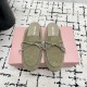 미우미우 26SS  여성 스웨이드 뮬 5R604E  X