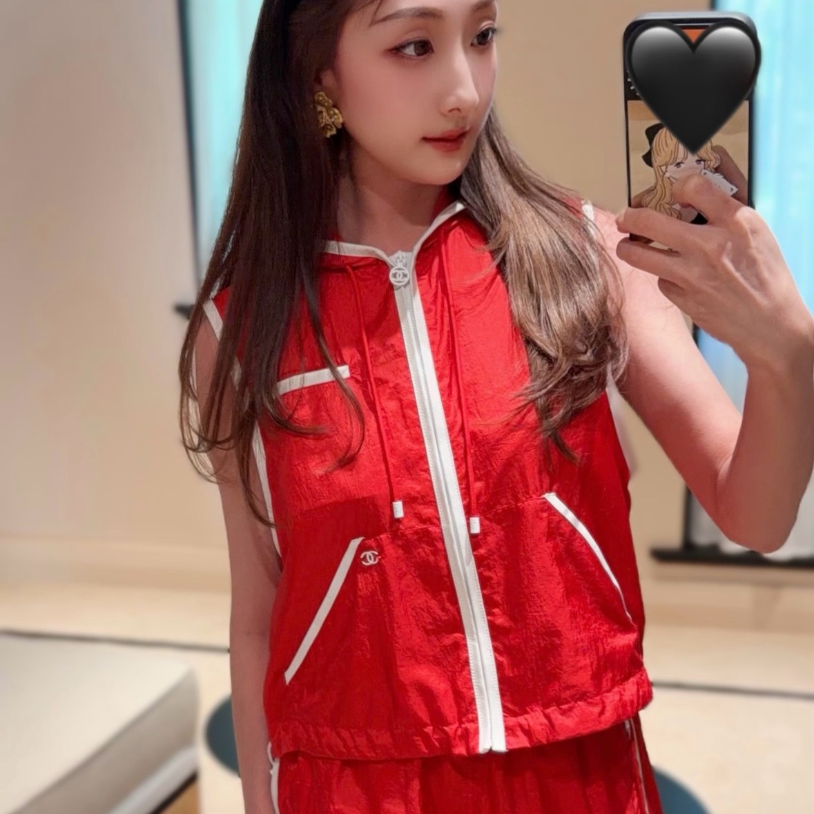 샤넬 26M 코코비치 반바지 CC로고 상의 티셔츠  H