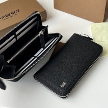 버버리 그레이니 레더 TB 지퍼라운드 지갑 블랙 80626961