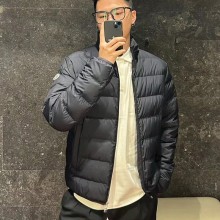몽클레어 BAUDINET 로고 패치 그레이 다운 패딩 자켓 5컬러 J20911A0007754A81920  G