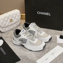 샤넬 패브릭 스웨이드 트레이너 운동화 스니커즈 G39597 JM