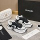 샤넬 CC 로고 프린티드 블랙 화이트 스니커즈 G39232  JM