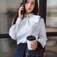 디올 여성 26FW 크리스챤 셔츠 화이트 651B14A3076X0100 H