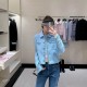샤넬 25C 트위드 라이트 블루 자켓 P80439  H