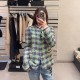 샤넬 25FW CC 로고 트위드 자켓 그린 P79640 H