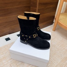 디올 볼트 앵클 부츠 블랙 KDT314SUE